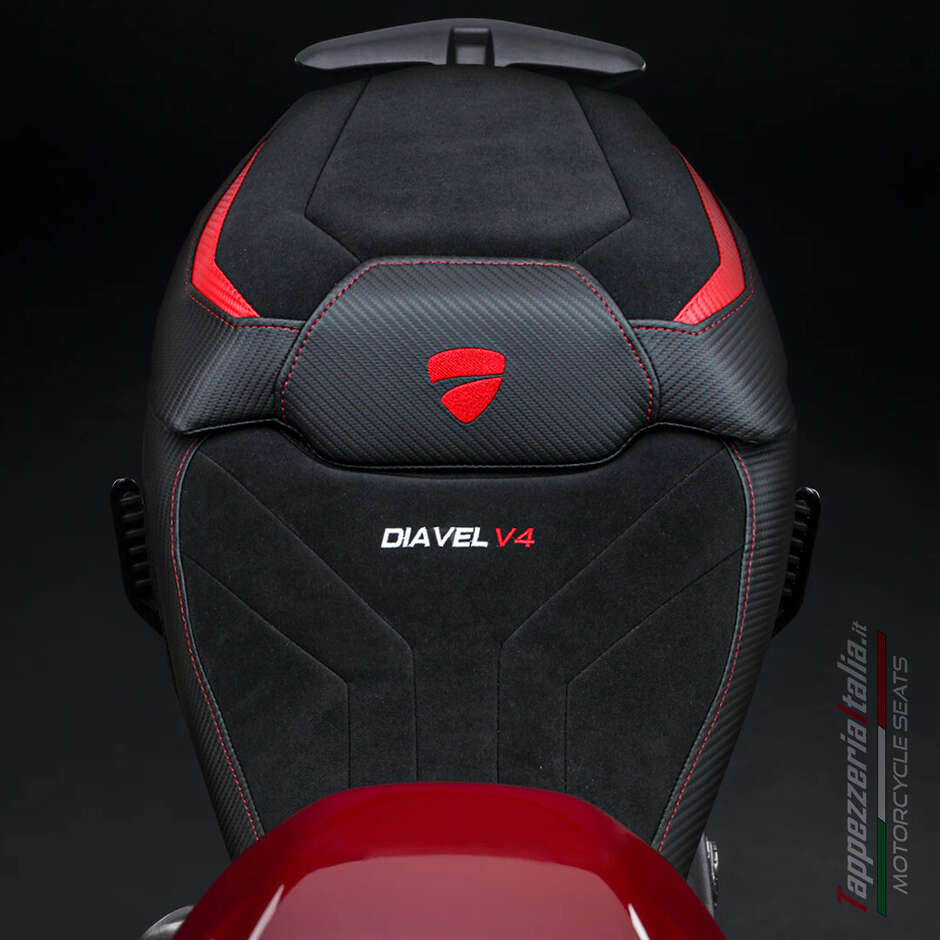 TPZ Italia Seat Cover Specific for Ducati Diavel V4 20232025 Diablo Velvet Model
