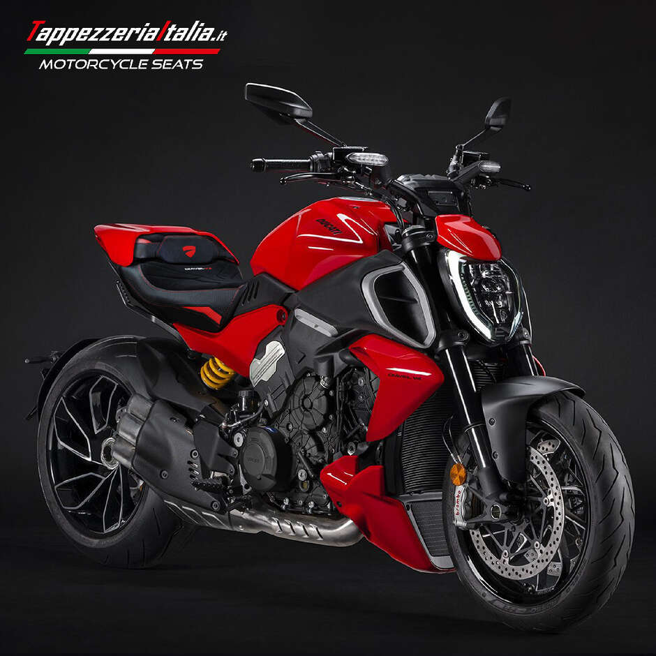 TPZ Italia Seat Cover Specific for Ducati Diavel V4 20232025 Diablo Velvet Model