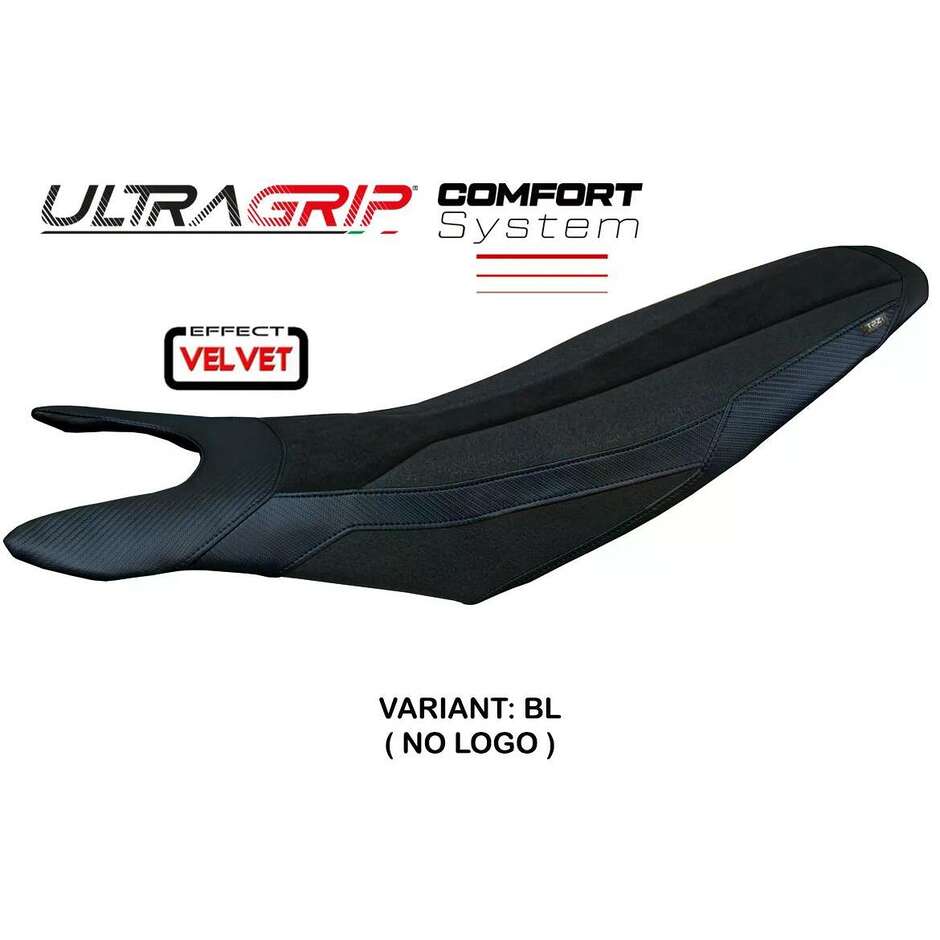 TPZ Italia Seat Cover Specific for Ducati Hypermotard 698 Mono 20242025 Cairoli Velvet Ultragrip Comfort System Model