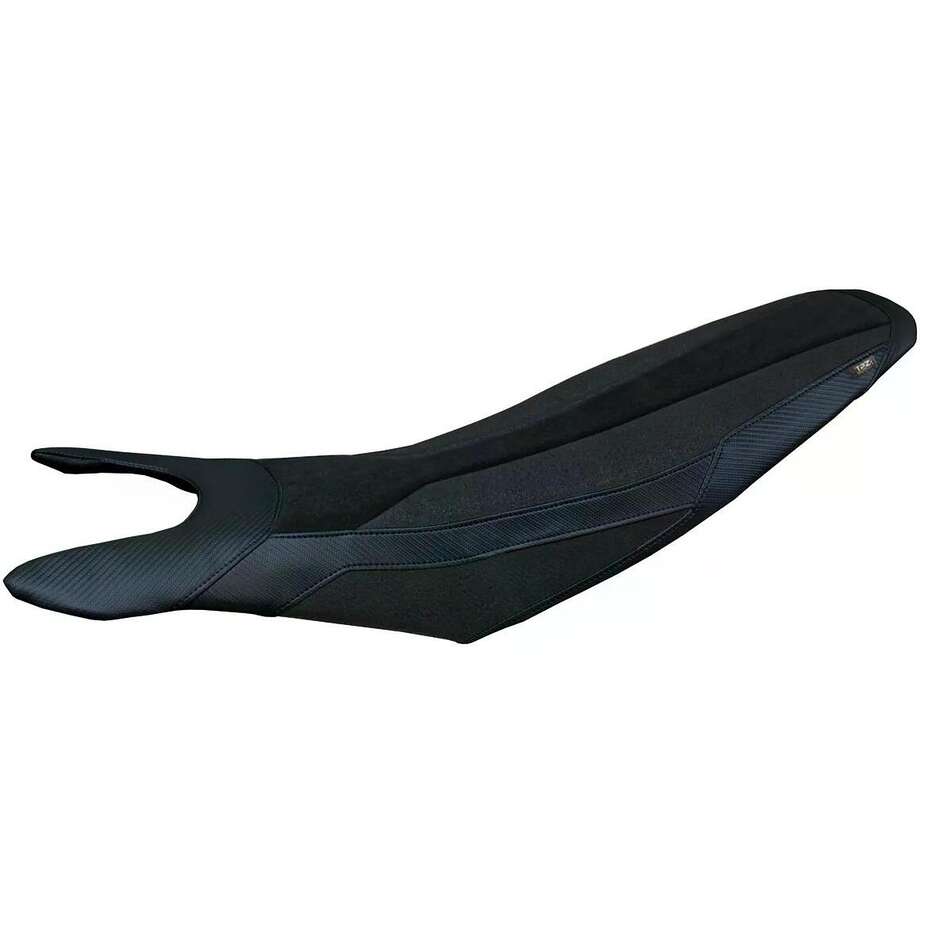 TPZ Italia Seat Cover Specific for Ducati Hypermotard 698 Mono 20242025 Cairoli Velvet Ultragrip Comfort System Model