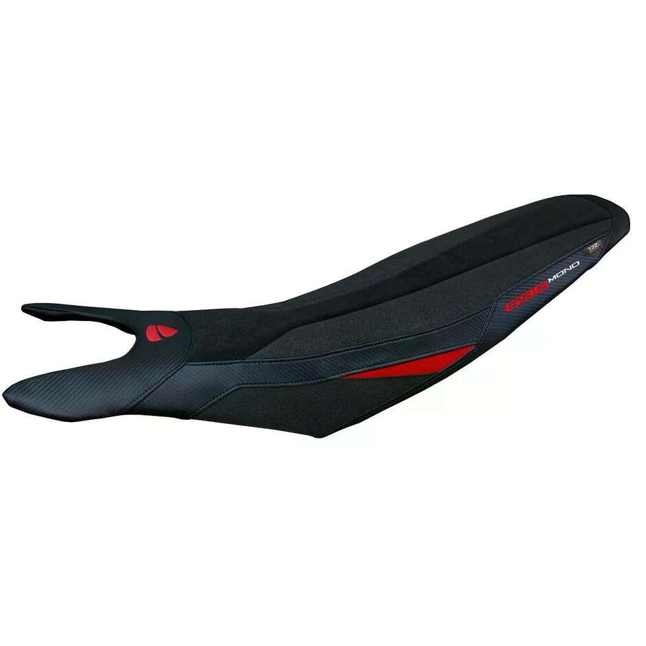 TPZ Italia Seat Cover Specific for Ducati Hypermotard 698 Mono 20242025 Cairoli Velvet Ultragrip Comfort System Model