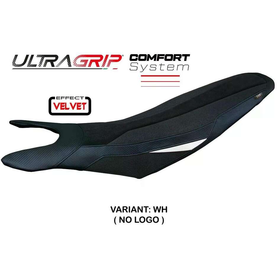 TPZ Italia Seat Cover Specific for Ducati Hypermotard 698 Mono 20242025 Cairoli Velvet Ultragrip Comfort System Model