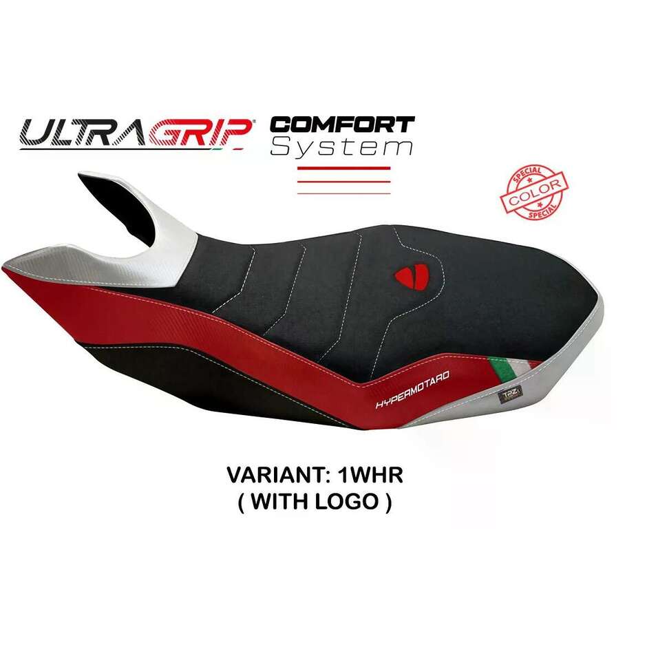 TPZ Italia Seat Cover Specific for Ducati Hypermotard 796 / 1100 / 1100 EVO 2007 2012 Model Medea 2 Comfort System