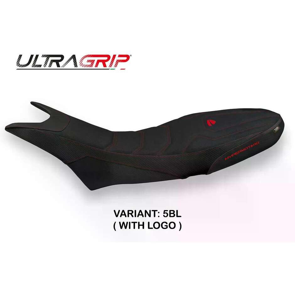 TPZ Italia Seat Cover Specific for Ducati Hypermotard 950 2019-2025 Model Luna 1 Ultragrip