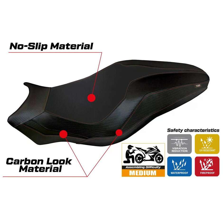 TPZ Italia Seat Cover Specific for Ducati Monster 797 2017 2020 Model Leipzig 3