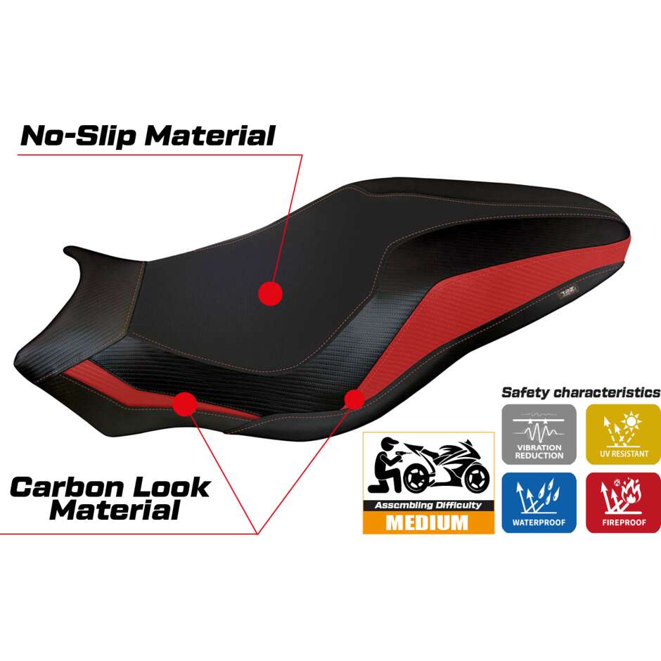 TPZ Italia Seat Cover Specific for Ducati Monster 821 / 1200 2017 2020 Model Leipzig 3