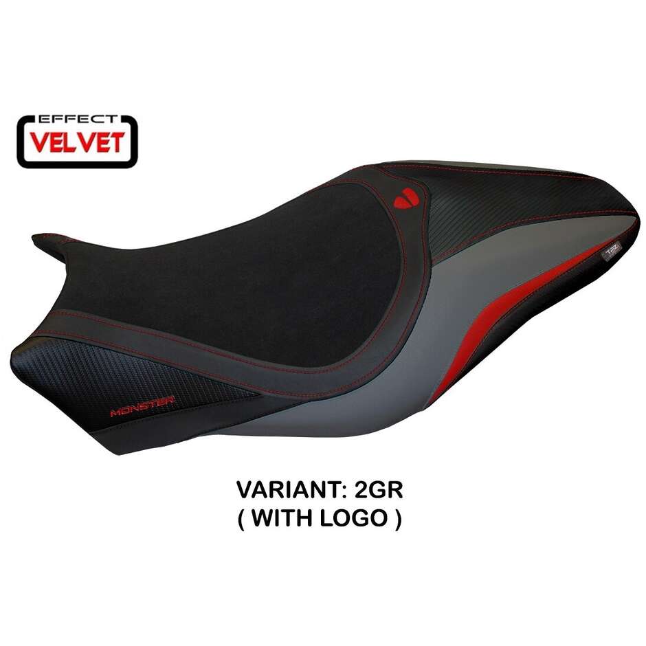 TPZ Italia Seat Cover Specific for Ducati Monster 821 / 1200 2017 2020 Model Valencia Velvet