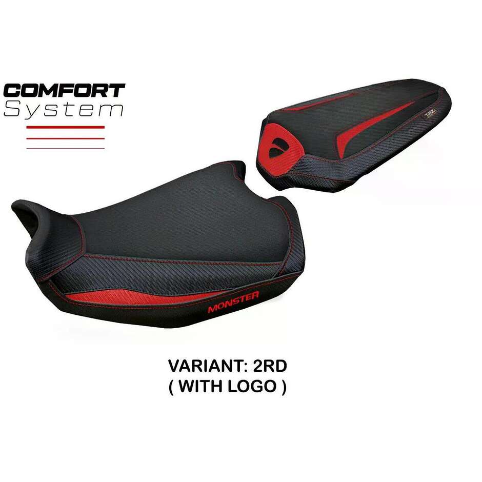 TPZ Italia Seat Cover Specific for Ducati Monster 937950 20212025 Linosa Comfort System Model