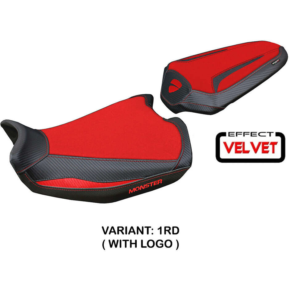 TPZ Italia Seat Cover Specific for Ducati Monster 937950 20212025 Linosa Velvet Model