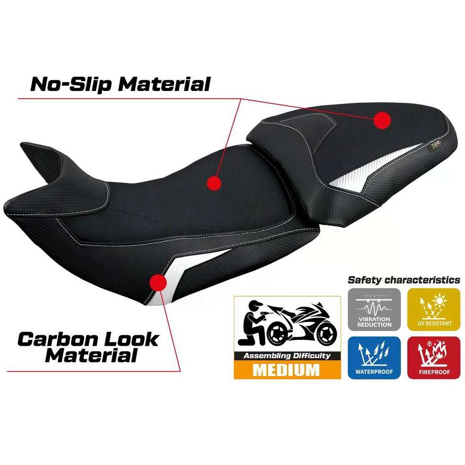 TPZ Italia Seat Cover Specific for Ducati Multistrada 1200 / 1260 2015 2020 Jazan Model