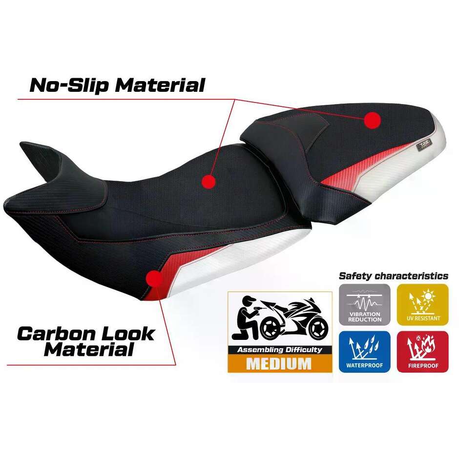 TPZ Italia Seat Cover Specific for Ducati Multistrada 1200 / 1260 2015 2020 Jazan Model