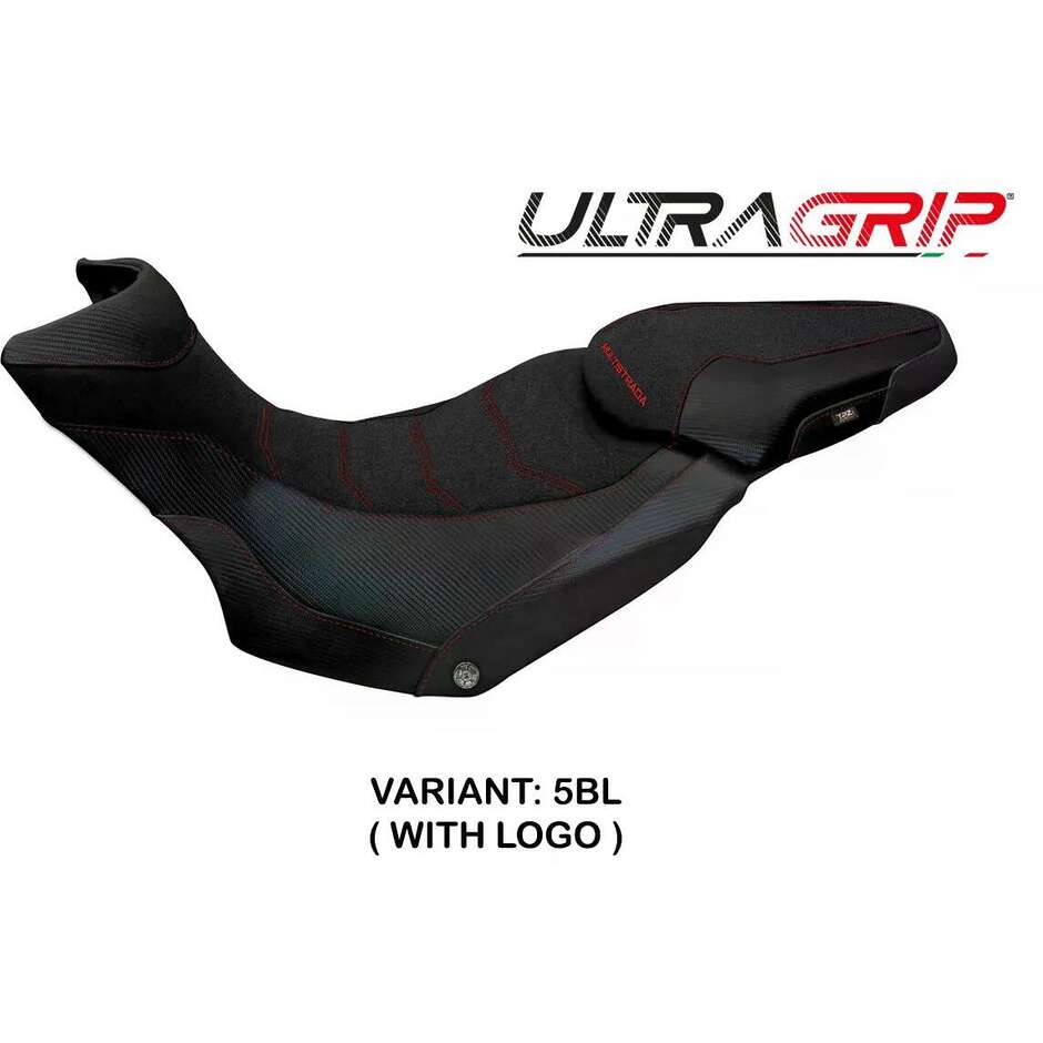 TPZ Italia Seat Cover Specific for Ducati Multistrada 1200 / 1260 Enduro 2016 2021 Model Lux 2 Ultragrip