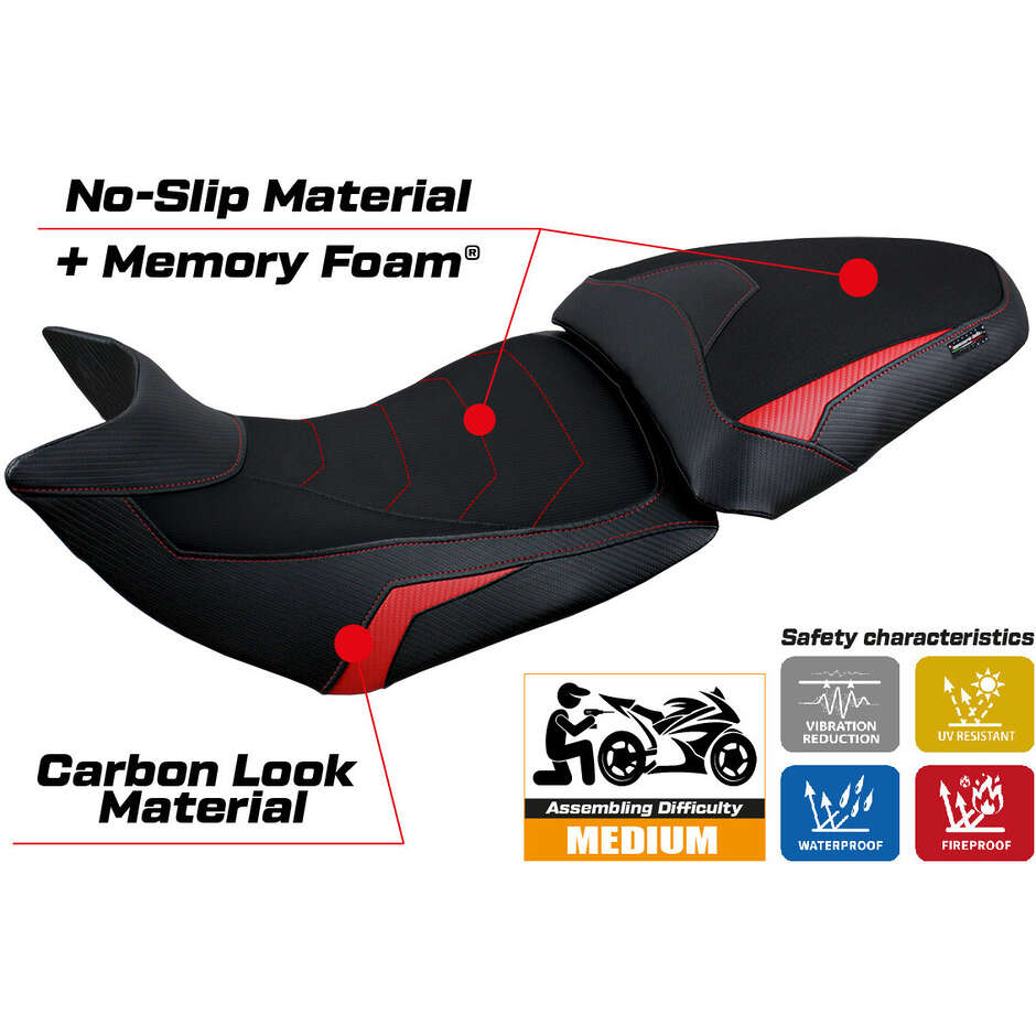 TPZ Italia Seat Cover Specific for Ducati Multistrada V2 2021 2024 Model Haria Comfort System