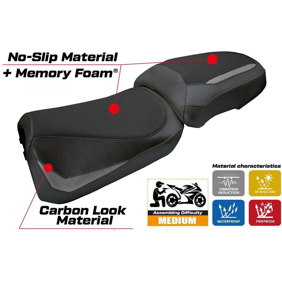 TPZ Italia Seat Cover Specific for Ducati Multistrada V2 2025 Model Aura Comfort System