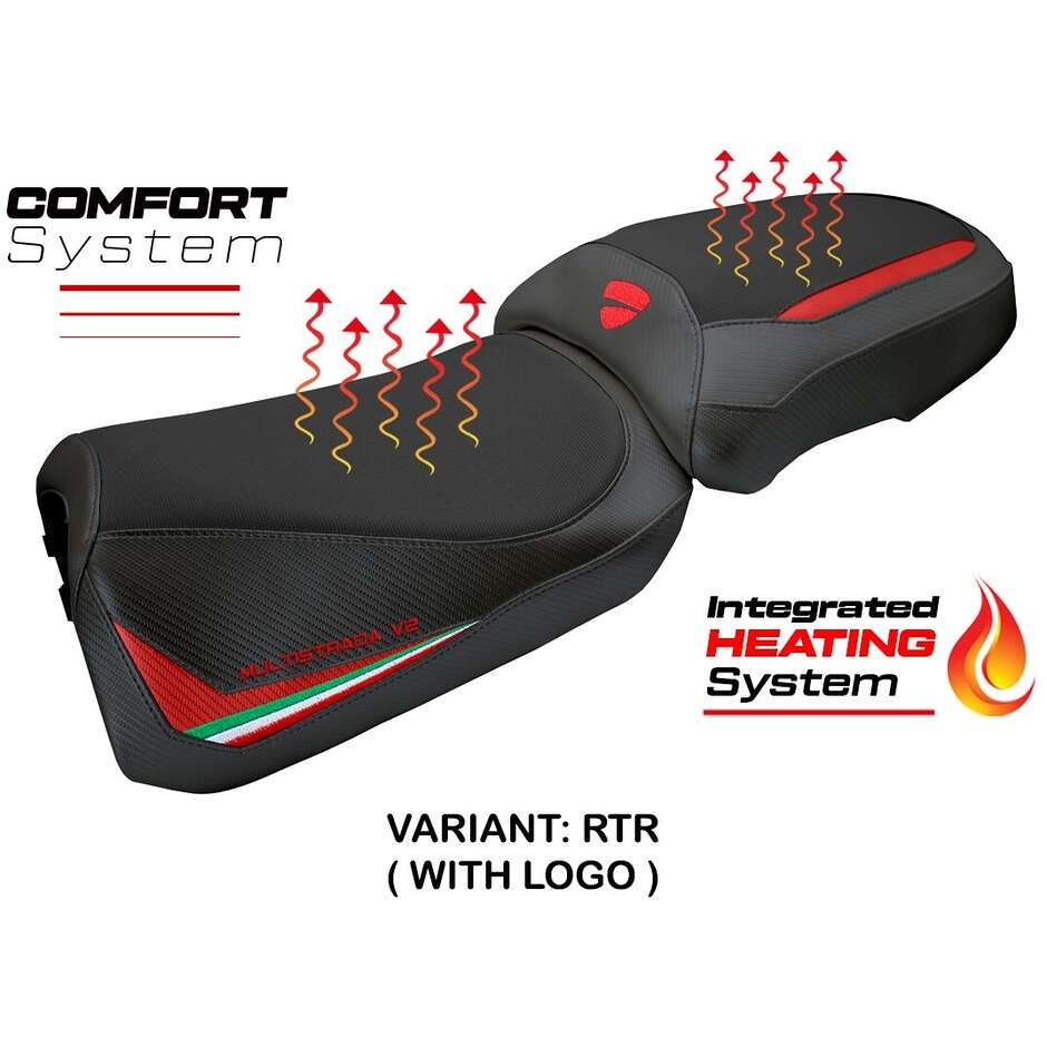 TPZ Italia Seat Cover Specific for Ducati Multistrada V2 2025 Model Aura Heating Comfort System