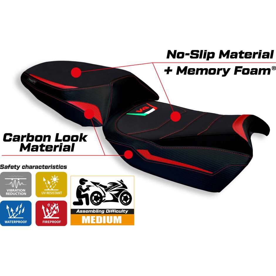 TPZ Italia Seat Cover Specific for Ducati Multistrada V4 20212025 Galmi Comfort System Model