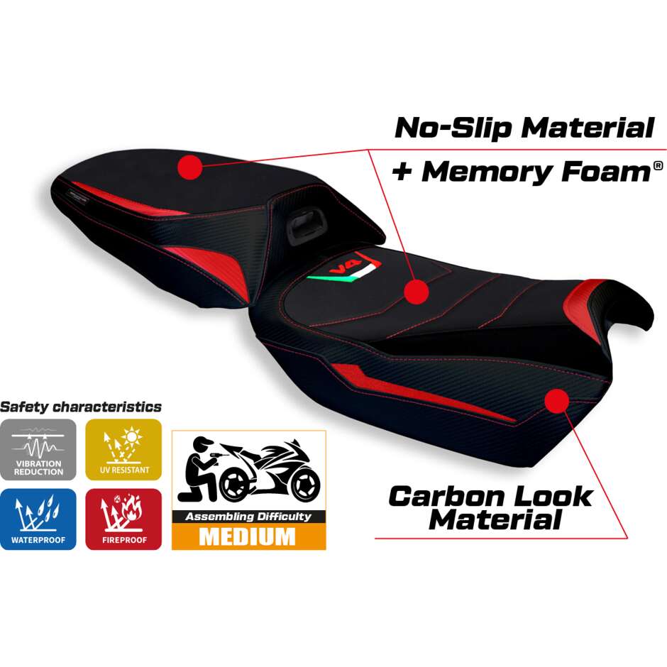 TPZ Italia Seat Cover Specific for Ducati Multistrada V4 20212025 Model Rosita Comfort System