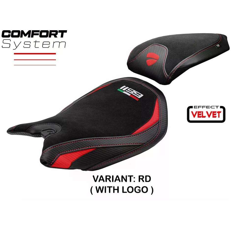TPZ Italia Seat Cover Specific for Ducati Panigale 1199 2011-2015 Model Pesaro Velvet Comfort System