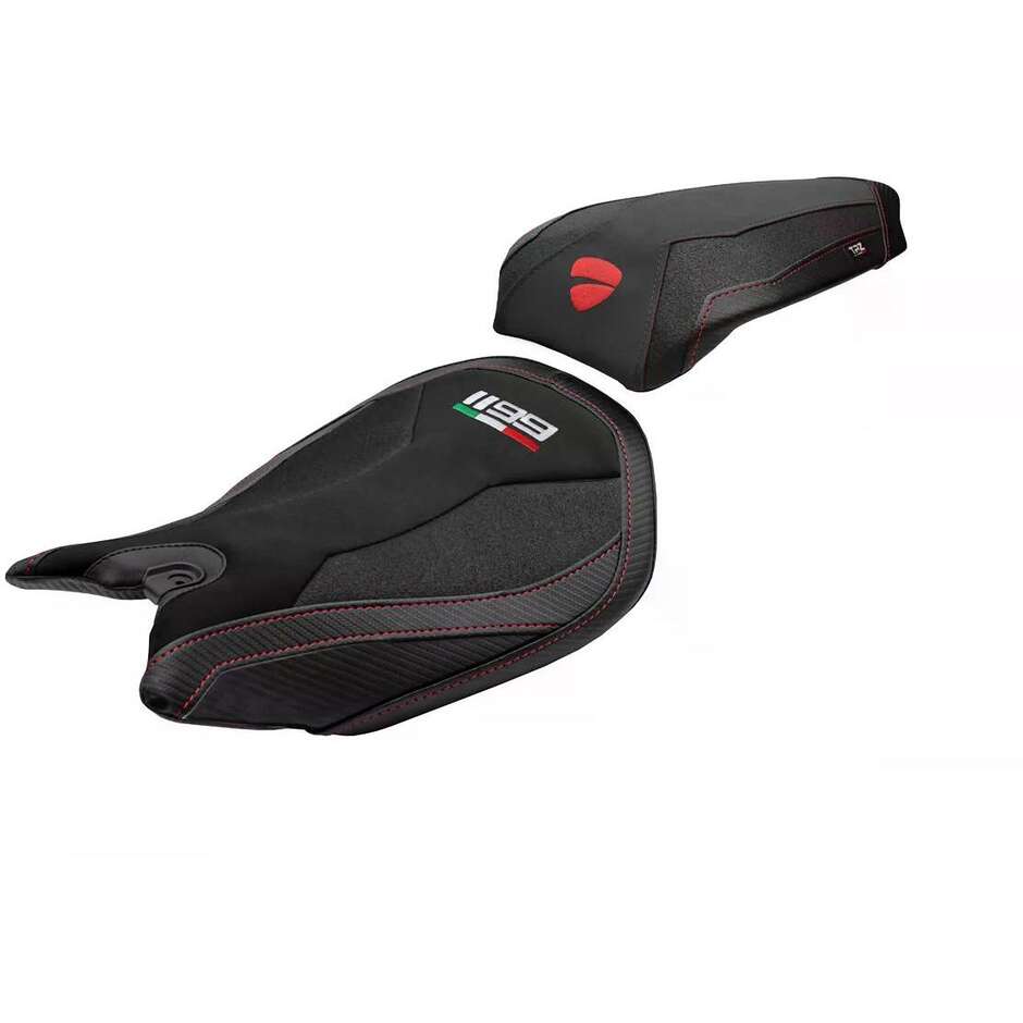 TPZ Italia Seat Cover Specific for Ducati Panigale 1199 2011-2015 Model Pesaro Velvet Ultragrip