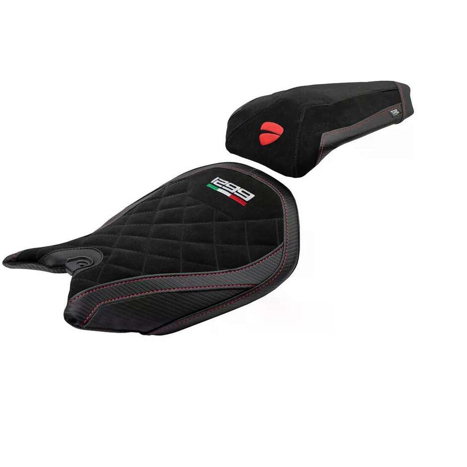 TPZ Italia Seat Cover Specific for Ducati Panigale 1299 2015-2018 Model Dervio Velvet Special Edition