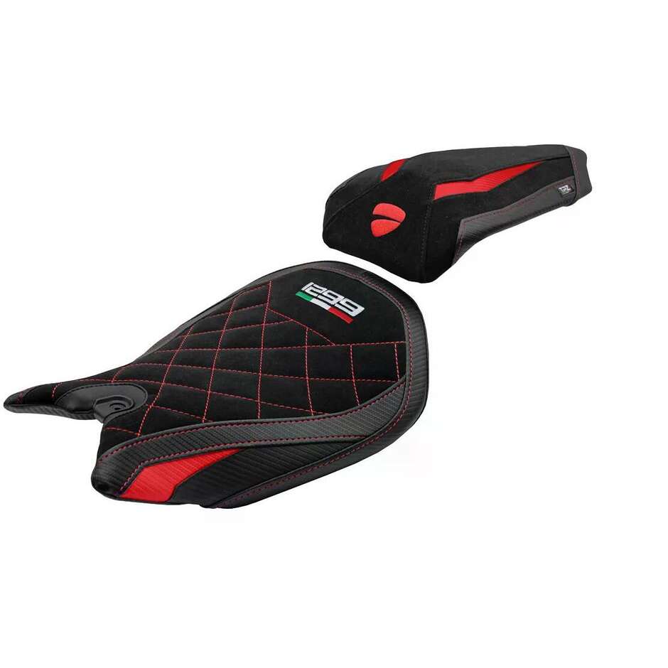 TPZ Italia Seat Cover Specific for Ducati Panigale 1299 2015-2018 Model Dervio Velvet Special Edition