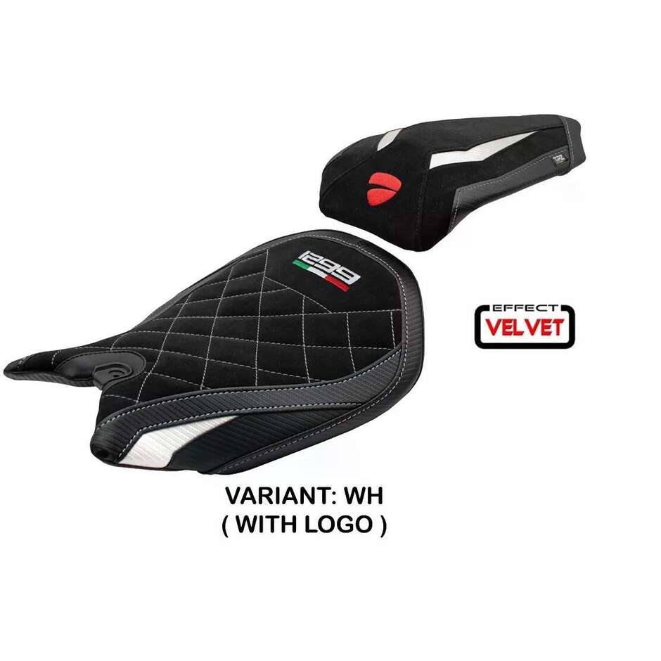 TPZ Italia Seat Cover Specific for Ducati Panigale 1299 2015-2018 Model Dervio Velvet Special Edition