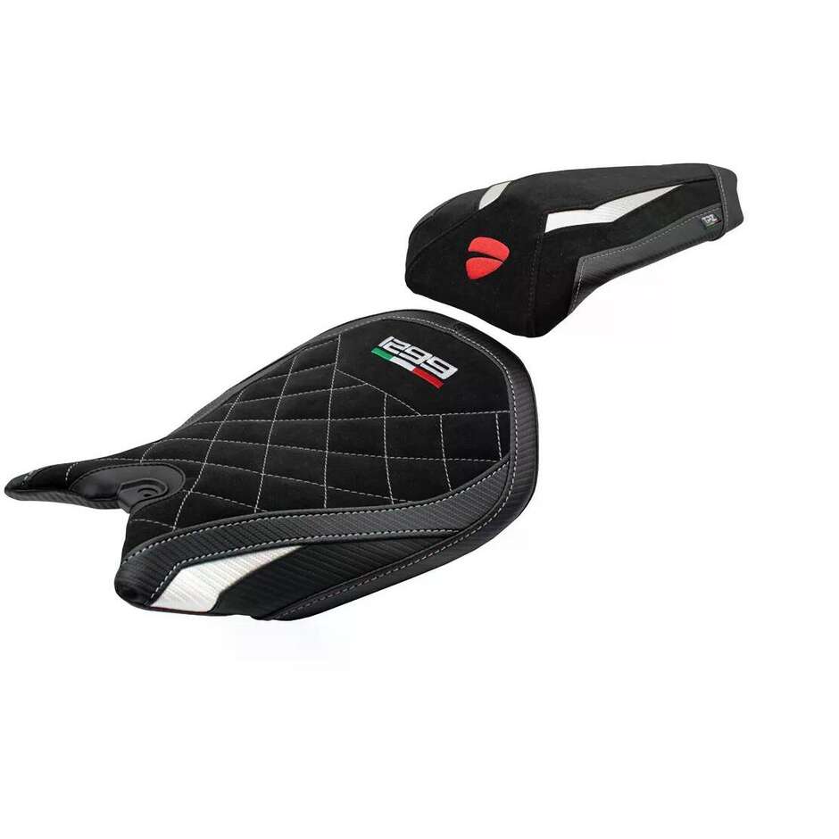 TPZ Italia Seat Cover Specific for Ducati Panigale 1299 2015-2018 Model Dervio Velvet Special Edition