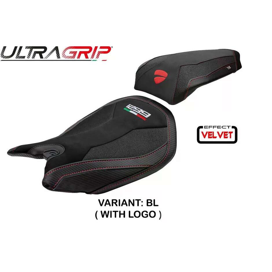 TPZ Italia Seat Cover Specific for Ducati Panigale 1299 2015-2018 Model Dervio Velvet Ultragrip