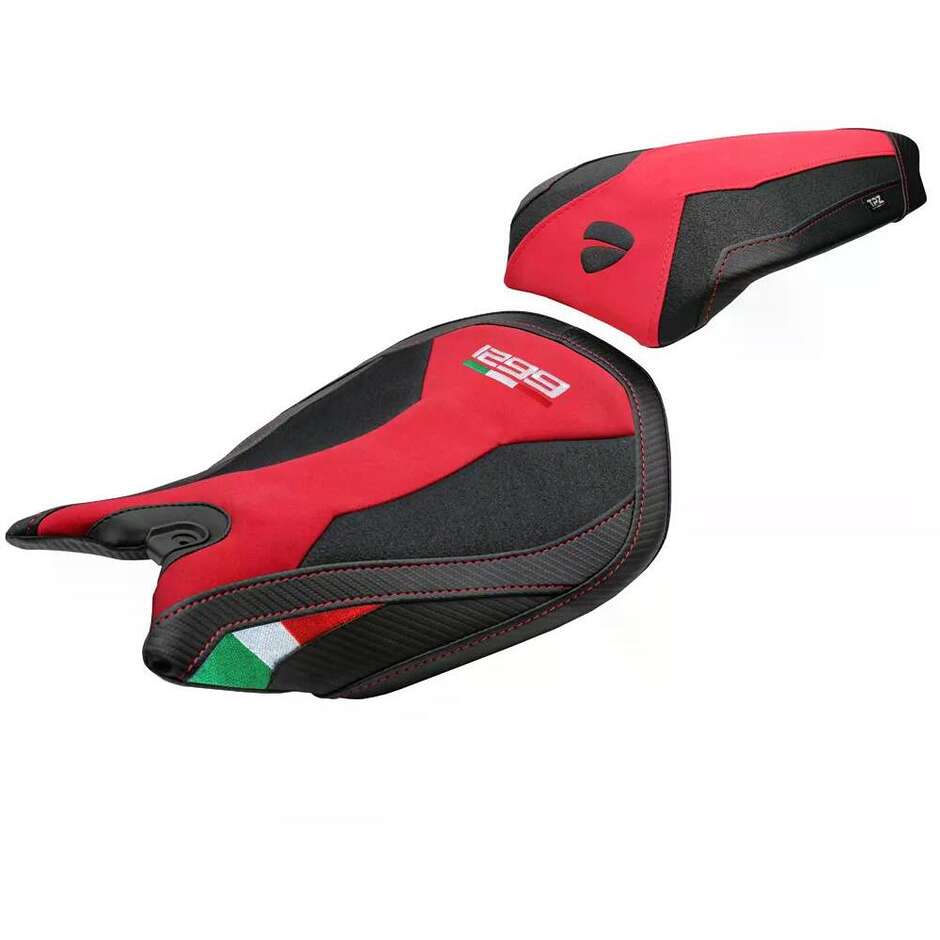 TPZ Italia Seat Cover Specific for Ducati Panigale 1299 2015-2018 Model Dervio Velvet Ultragrip