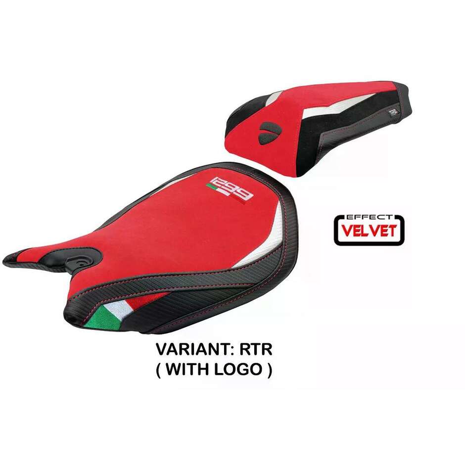 TPZ Italia Seat Cover Specific for Ducati Panigale 1299 2015-2018 Model Dervio Velvet