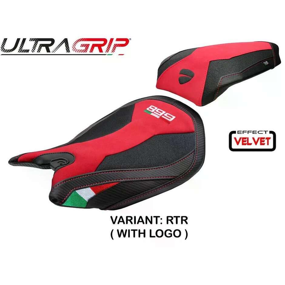 TPZ Italia Seat Cover Specific for Ducati Panigale 899 2013-2015 Model Ordona Velvet Ultragrip