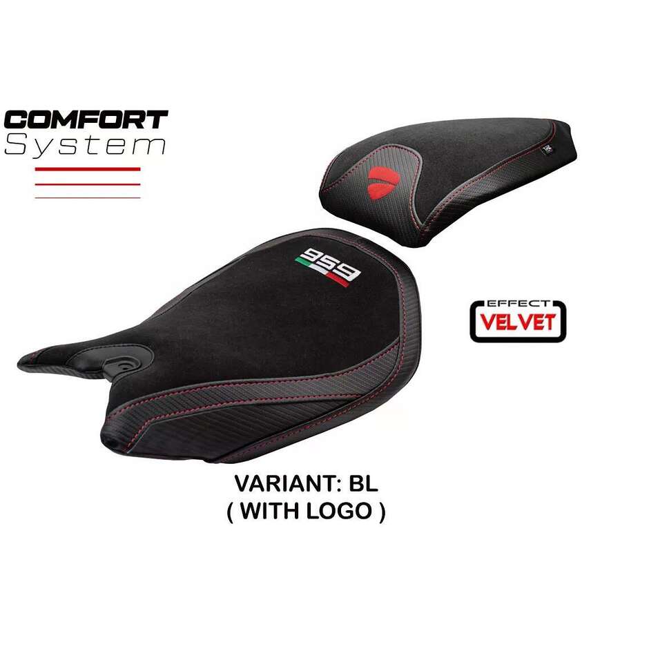TPZ Italia Seat Cover Specific for Ducati Panigale 959 2016-2018 Model Walnut Velvet Comfort System