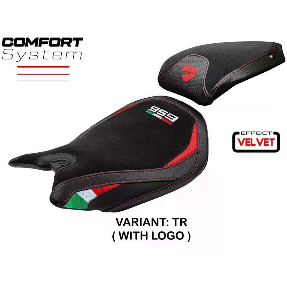 TPZ Italia Seat Cover Specific for Ducati Panigale 959 2016-2018 Model Walnut Velvet Comfort System