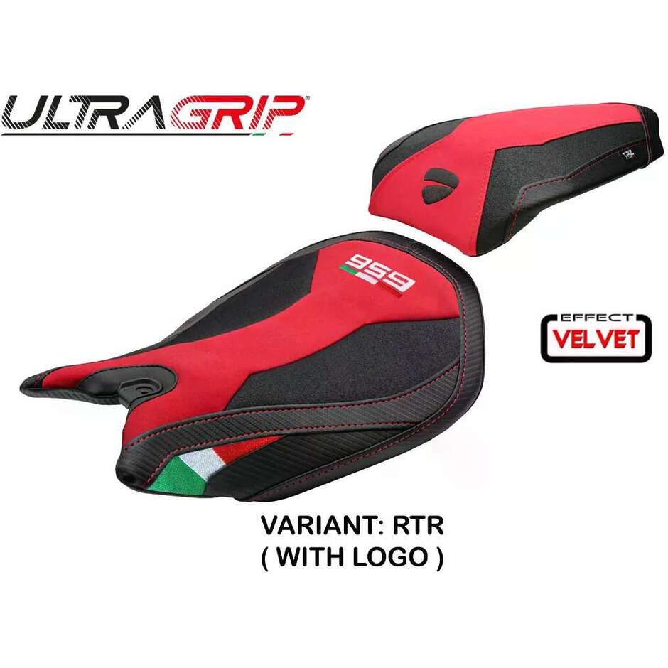 TPZ Italia Seat Cover Specific for Ducati Panigale 959 2016-2018 Model Walnut Velvet Ultragrip