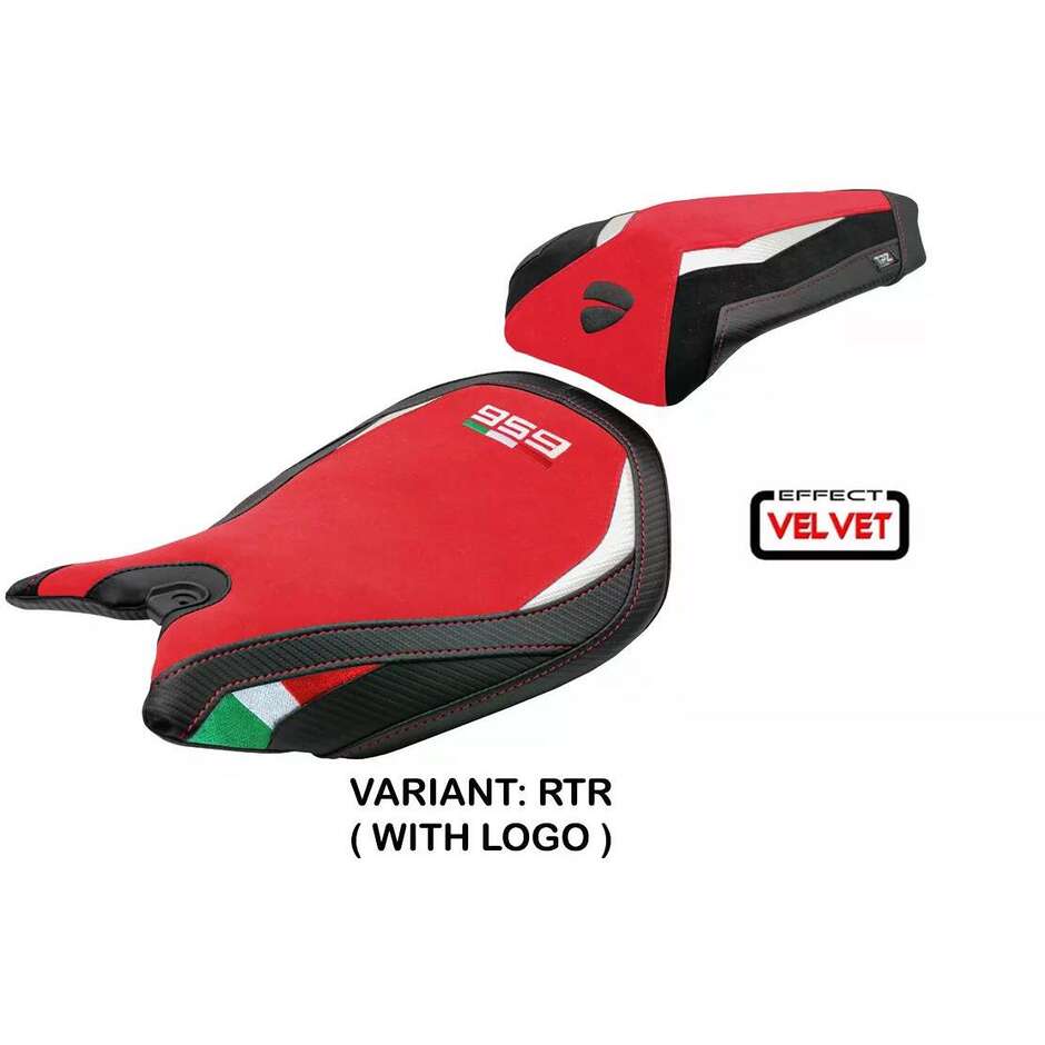 TPZ Italia Seat Cover Specific for Ducati Panigale 959 2016-2018 Model Walnut Velvet