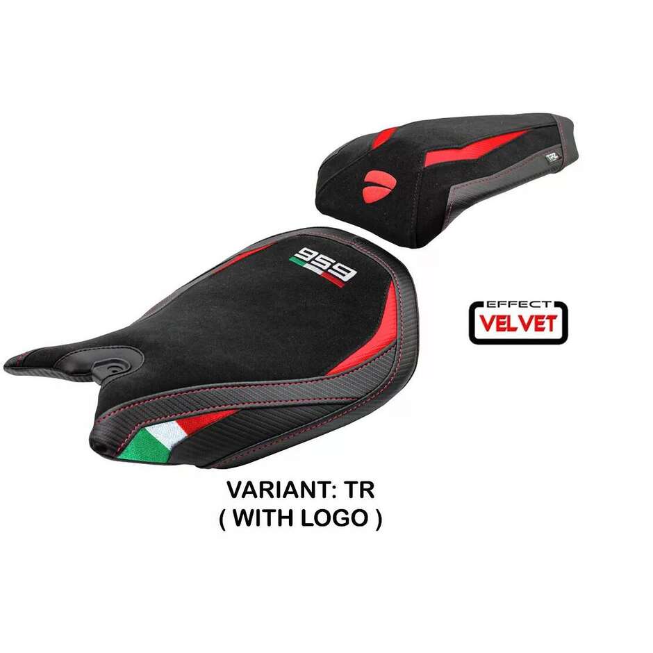 TPZ Italia Seat Cover Specific for Ducati Panigale 959 2016-2018 Model Walnut Velvet
