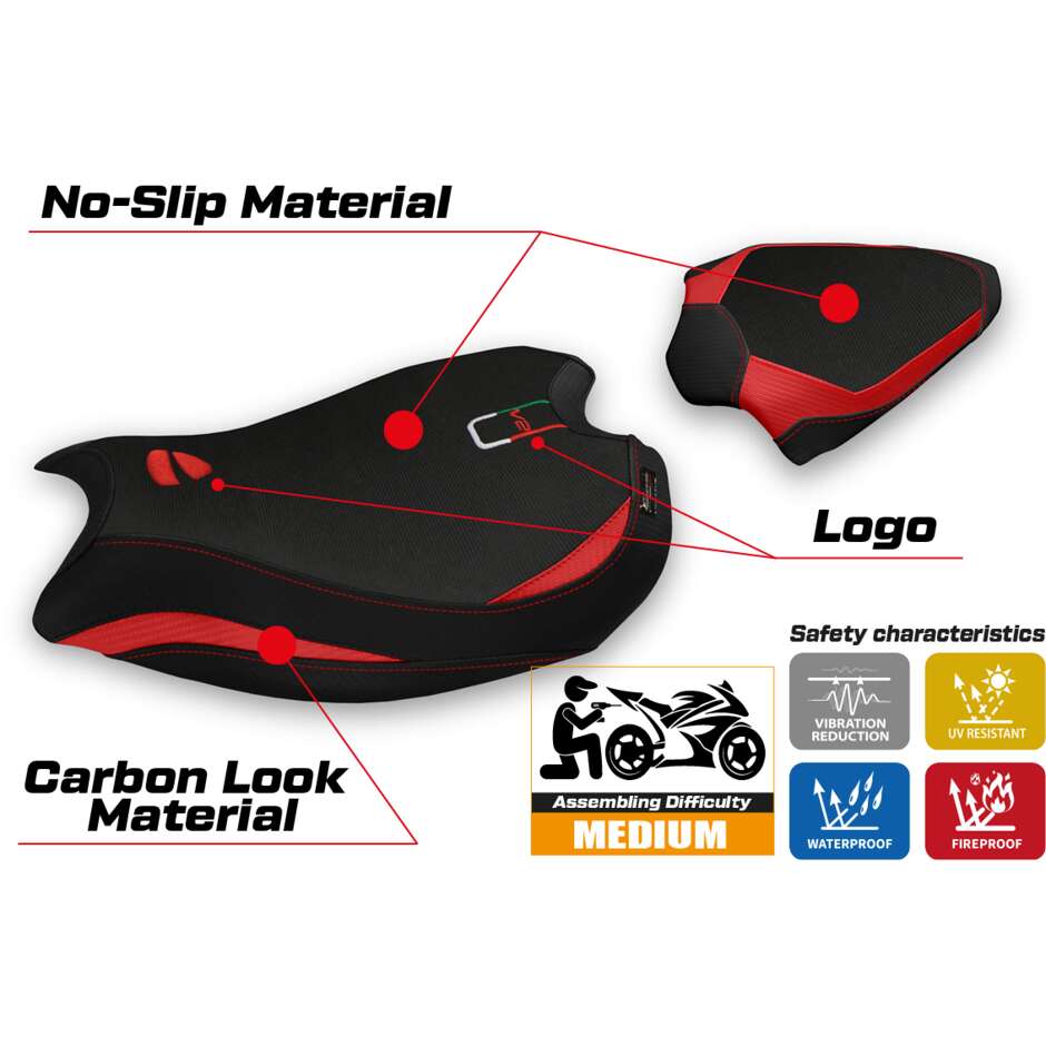 TPZ Italia Seat Cover Specific for Ducati Panigale V2 2020 2024 Tulcea Model