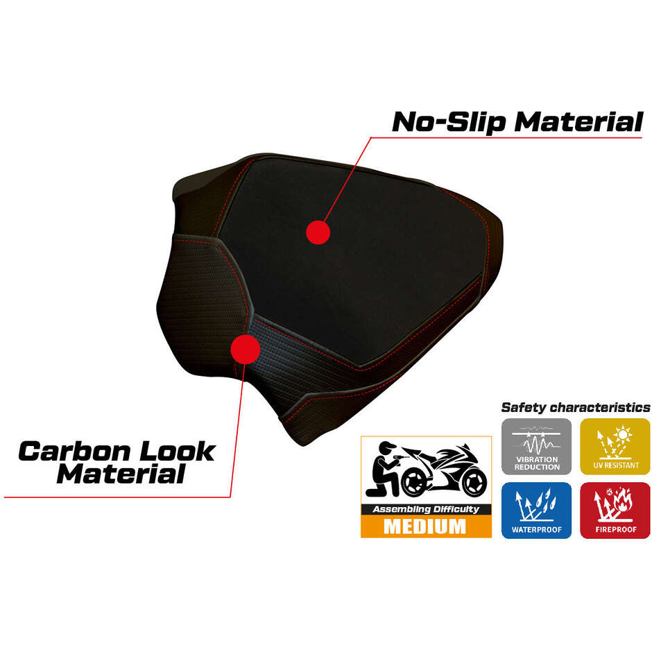 TPZ Italia Seat Cover Specific for Ducati Panigale V4 2018 2024 Model Cancun 2