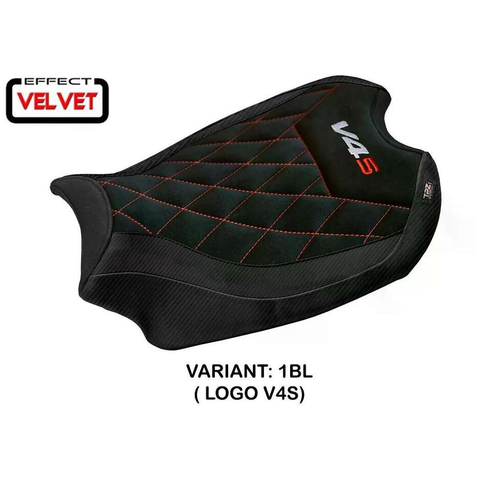 TPZ Italia Seat Cover Specific for Ducati Panigale V4 2018 2024 Model Harbin Velvet