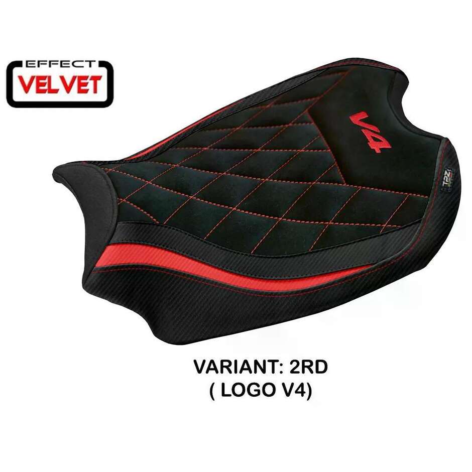 TPZ Italia Seat Cover Specific for Ducati Panigale V4 2018 2024 Model Harbin Velvet