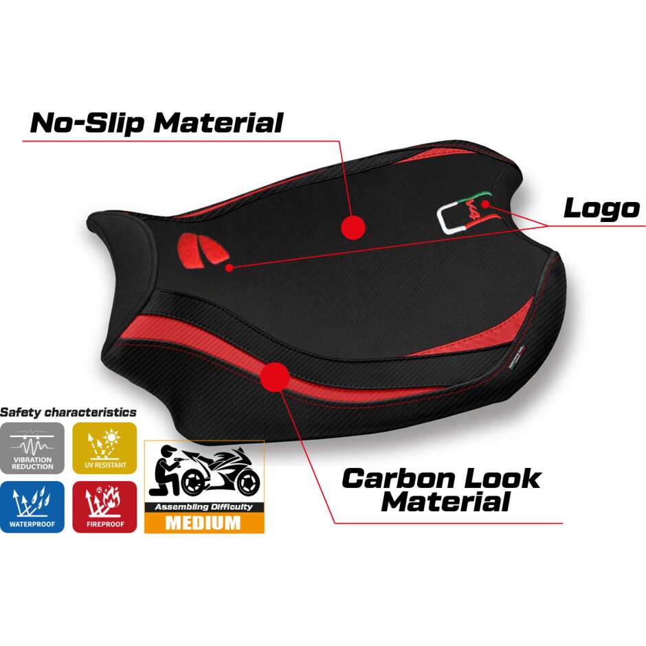 TPZ Italia Seat Cover Specific for Ducati Panigale V4 2018 2024 Model Mahileu