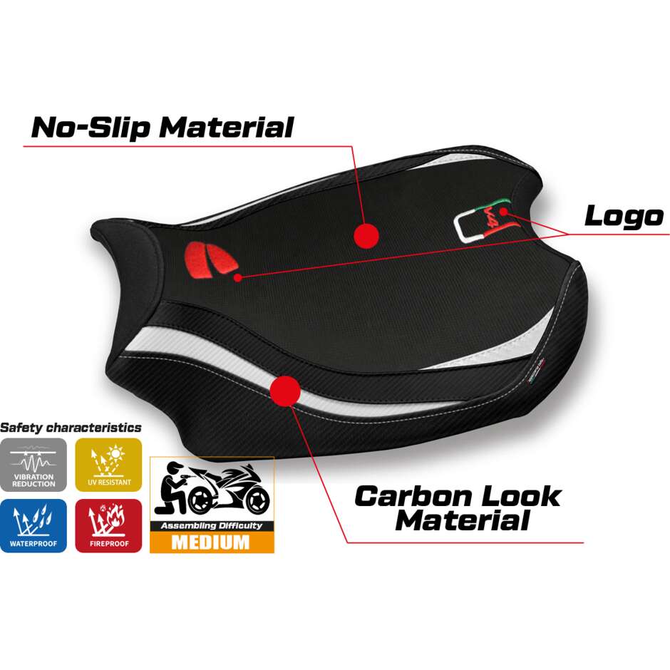 TPZ Italia Seat Cover Specific for Ducati Panigale V4 2018 2024 Model Mahileu