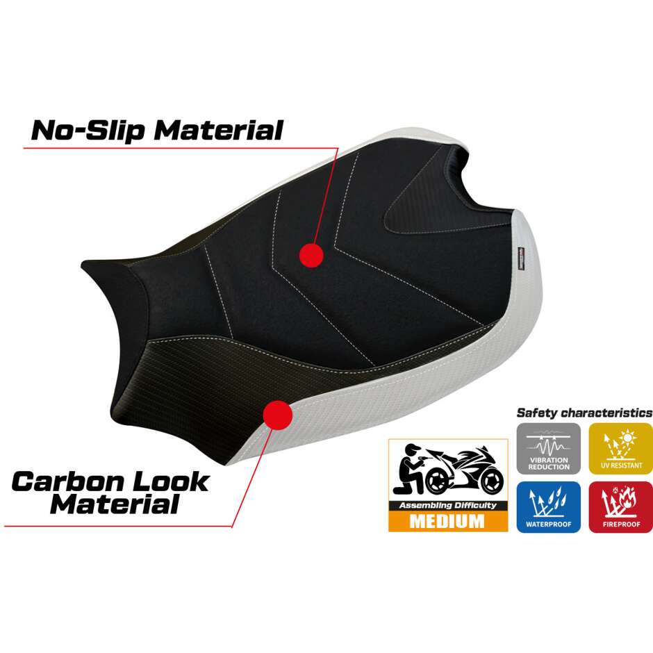 TPZ Italia Seat Cover Specific for Ducati Panigale V4 2018 2024 Model Wanaka 1 Ultragrip