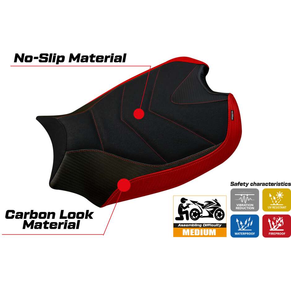 TPZ Italia Seat Cover Specific for Ducati Panigale V4 2018 2024 Model Wanaka 1 Ultragrip