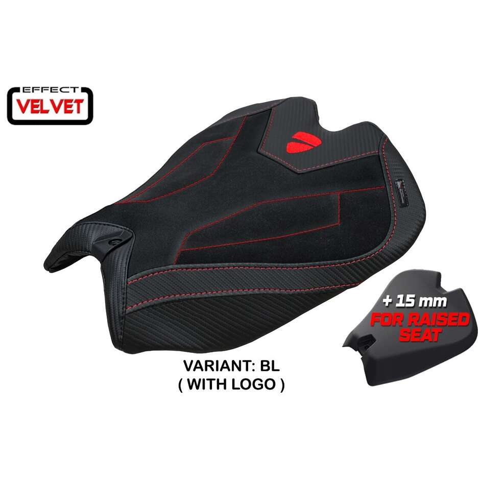 TPZ Italia Seat Cover Specific for Ducati Panigale V4 2025 Model Argenta High Velvet