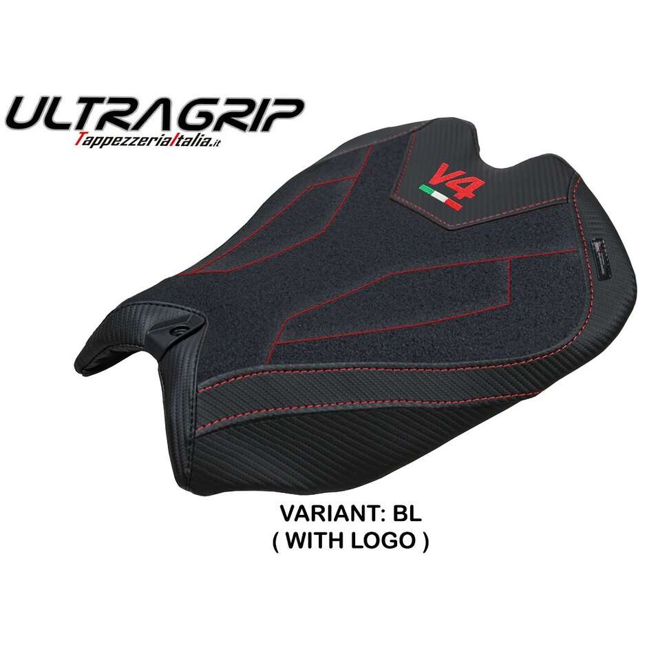 TPZ Italia Seat Cover Specific for Ducati Panigale V4 2025 Model Argenta Ultragrip