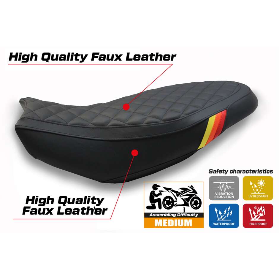 TPZ Italia Seat Cover Specific for Ducati Scrambler 400 / 800 / 1100 2015 2024 Vintage Model