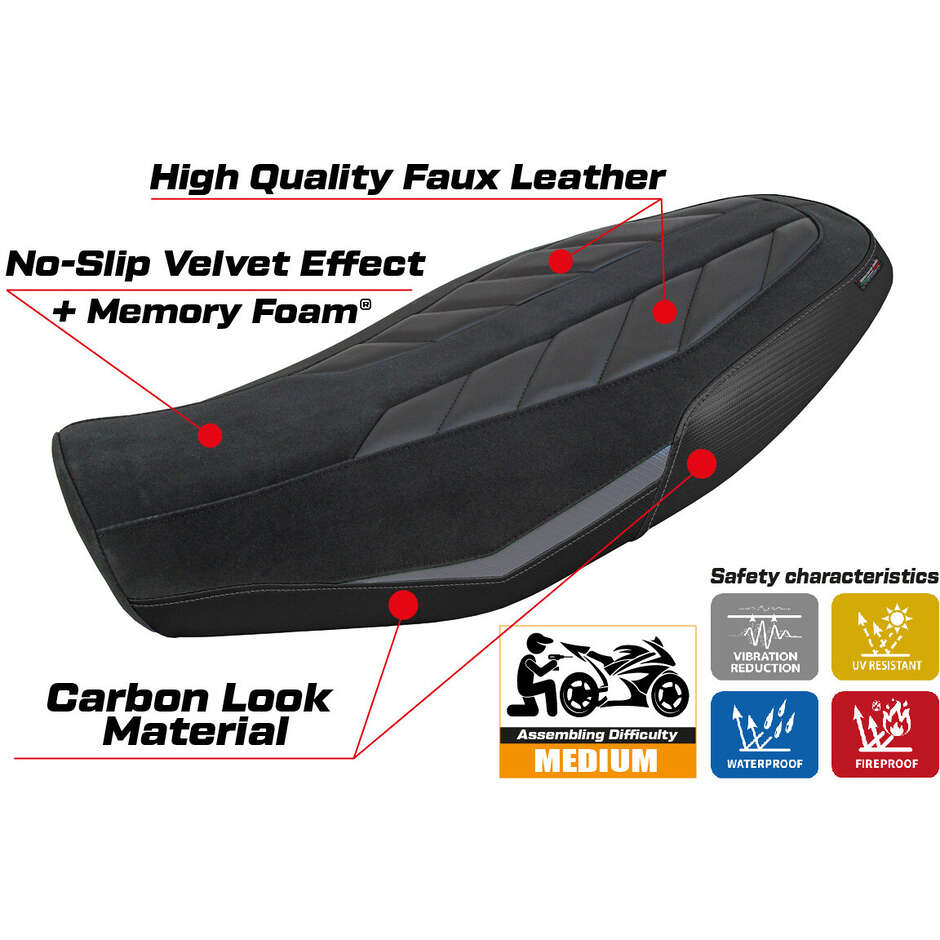 TPZ Italia Seat Cover Specific for Ducati Scrambler 800 20232025 Model Rimini Comfort System