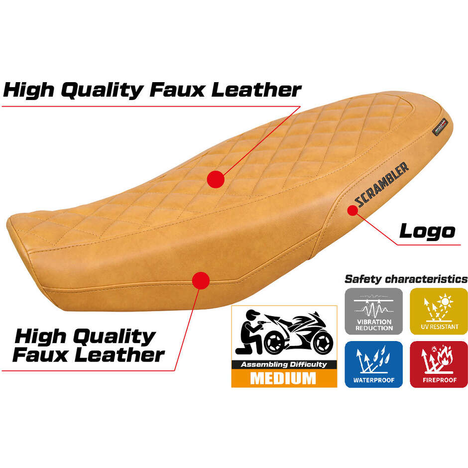 TPZ Italia Seat Cover Specific for Ducati Scrambler 800 20232025 Venice Model