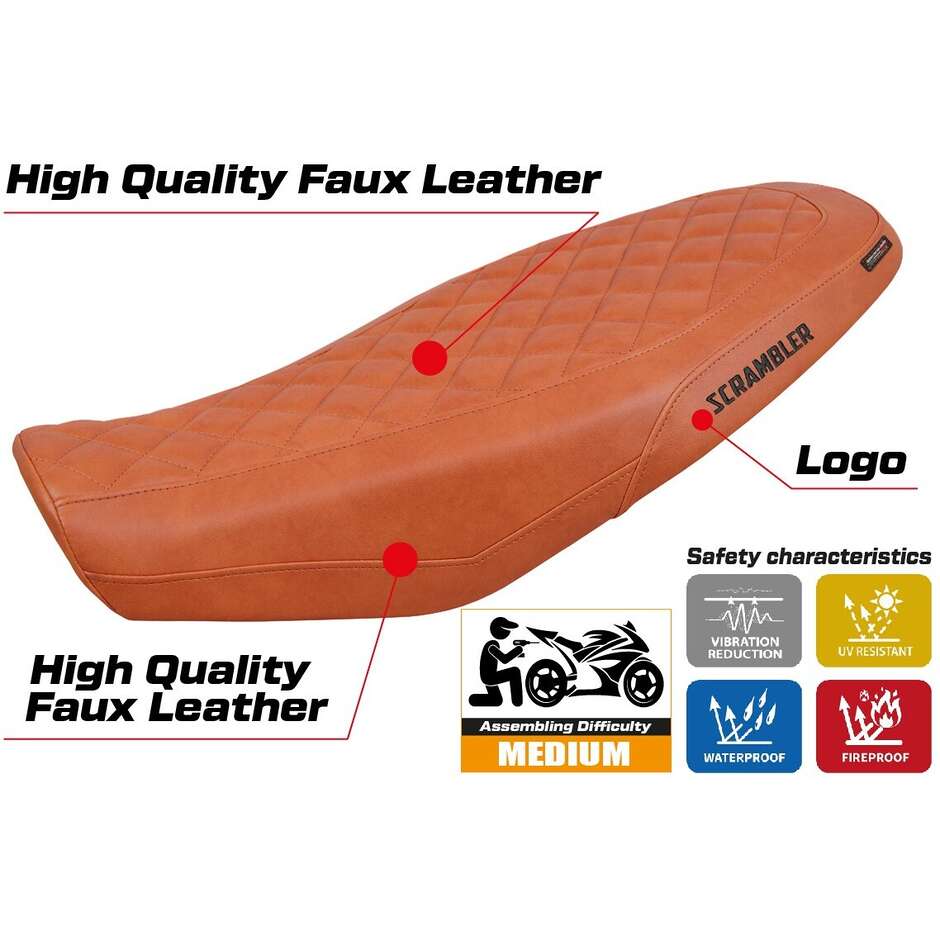 TPZ Italia Seat Cover Specific for Ducati Scrambler 800 20232025 Venice Model